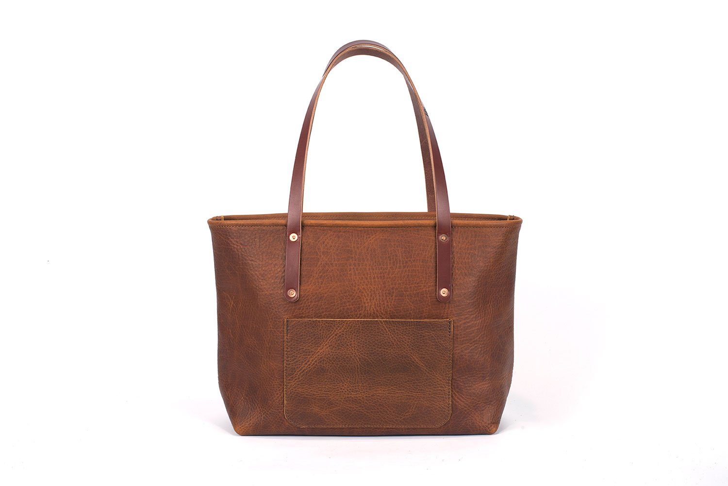 large leather tote bag with zipper