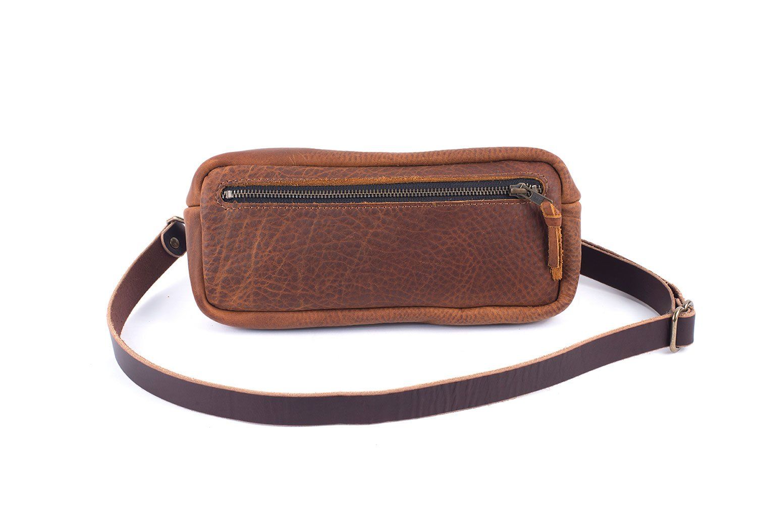 gesloten stout Fietstaxi LEATHER FANNY PACK / LEATHER WAIST BAG - SADDLE - Go Forth Goods ®