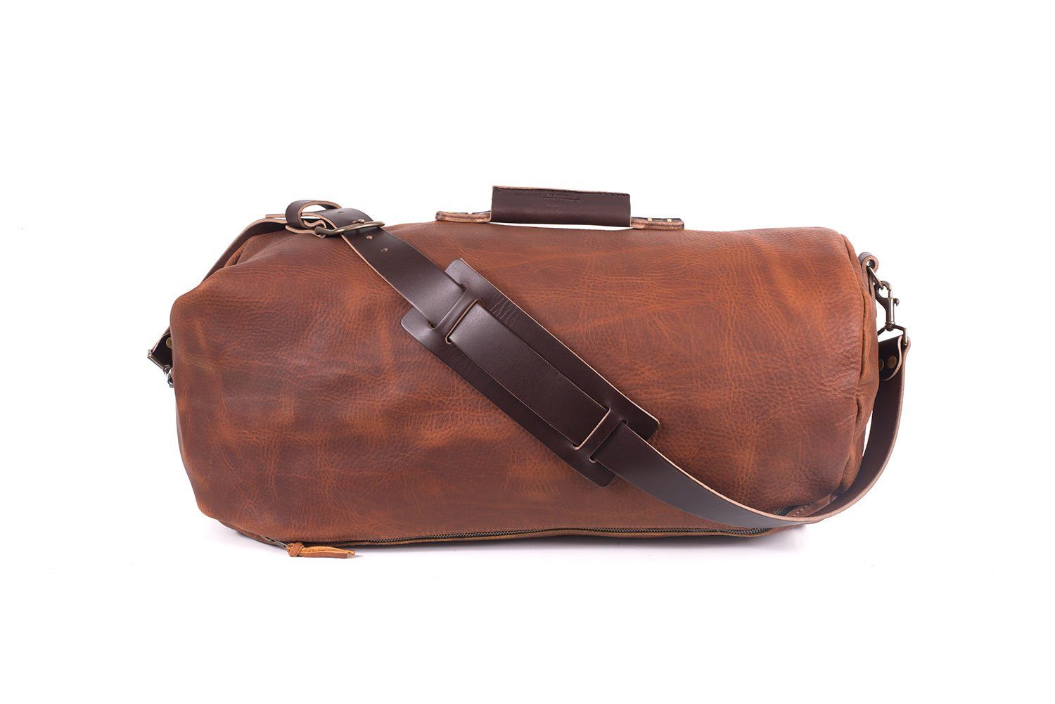 leather military duffle bag