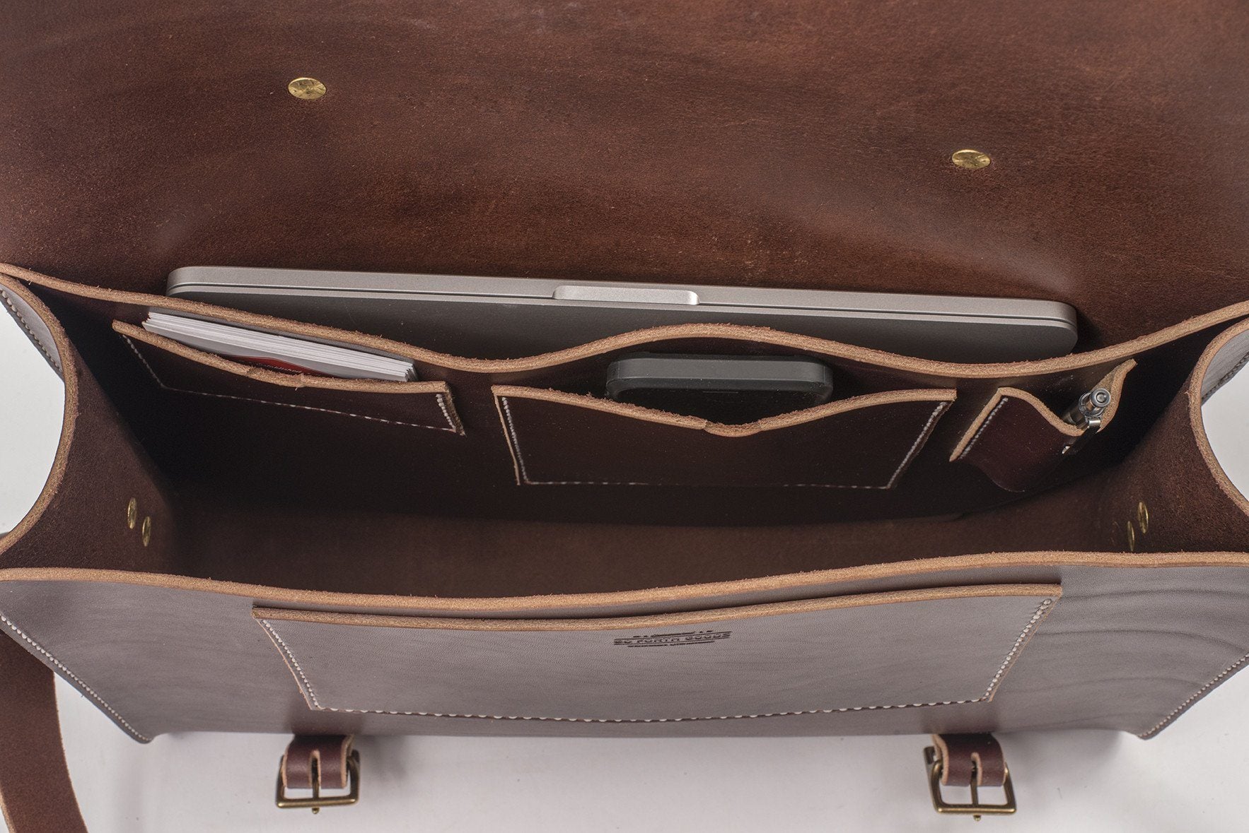 leather briefcase satchel