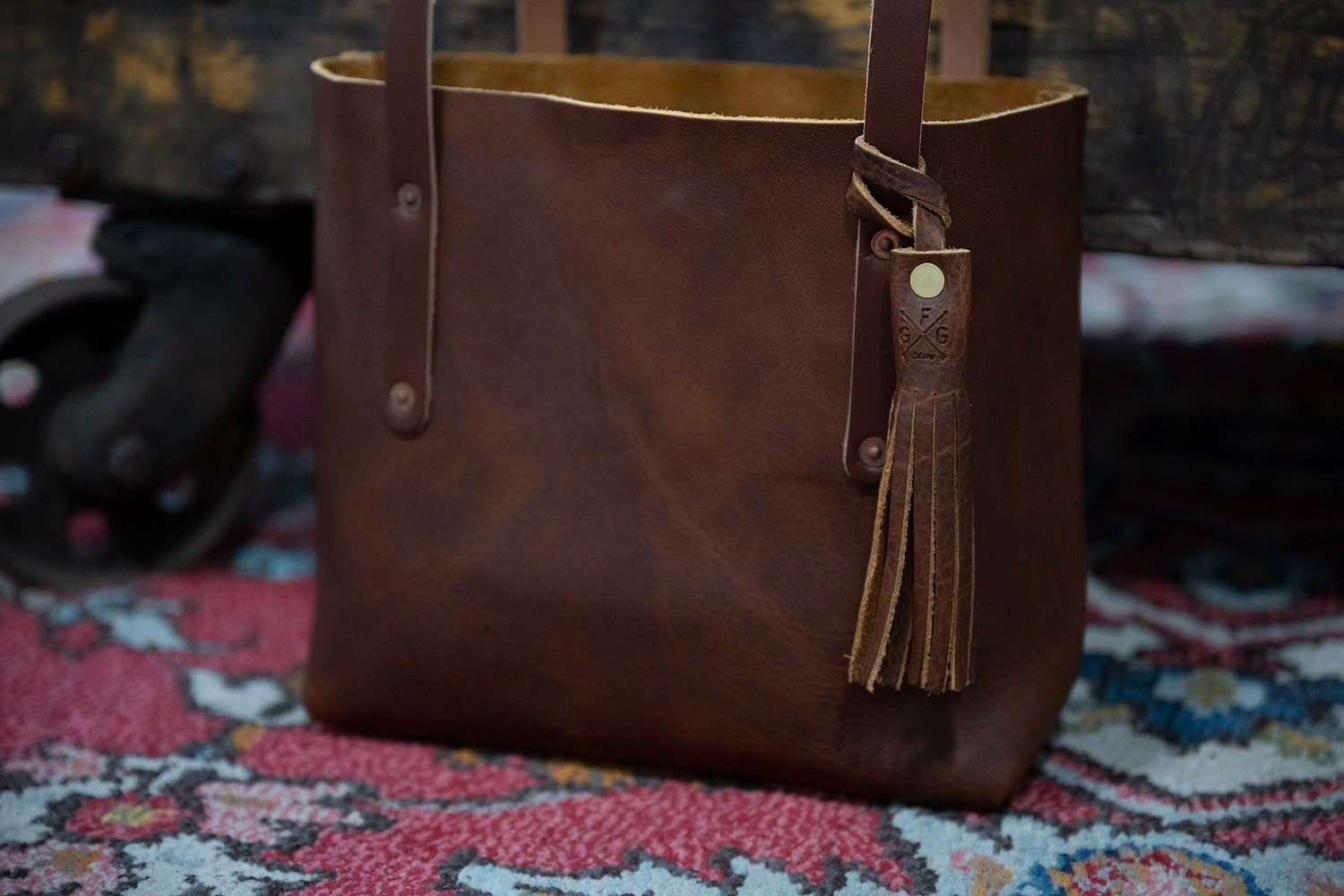 Leather Bucket Bag - Large - Saddle - Go Forth Goods ®