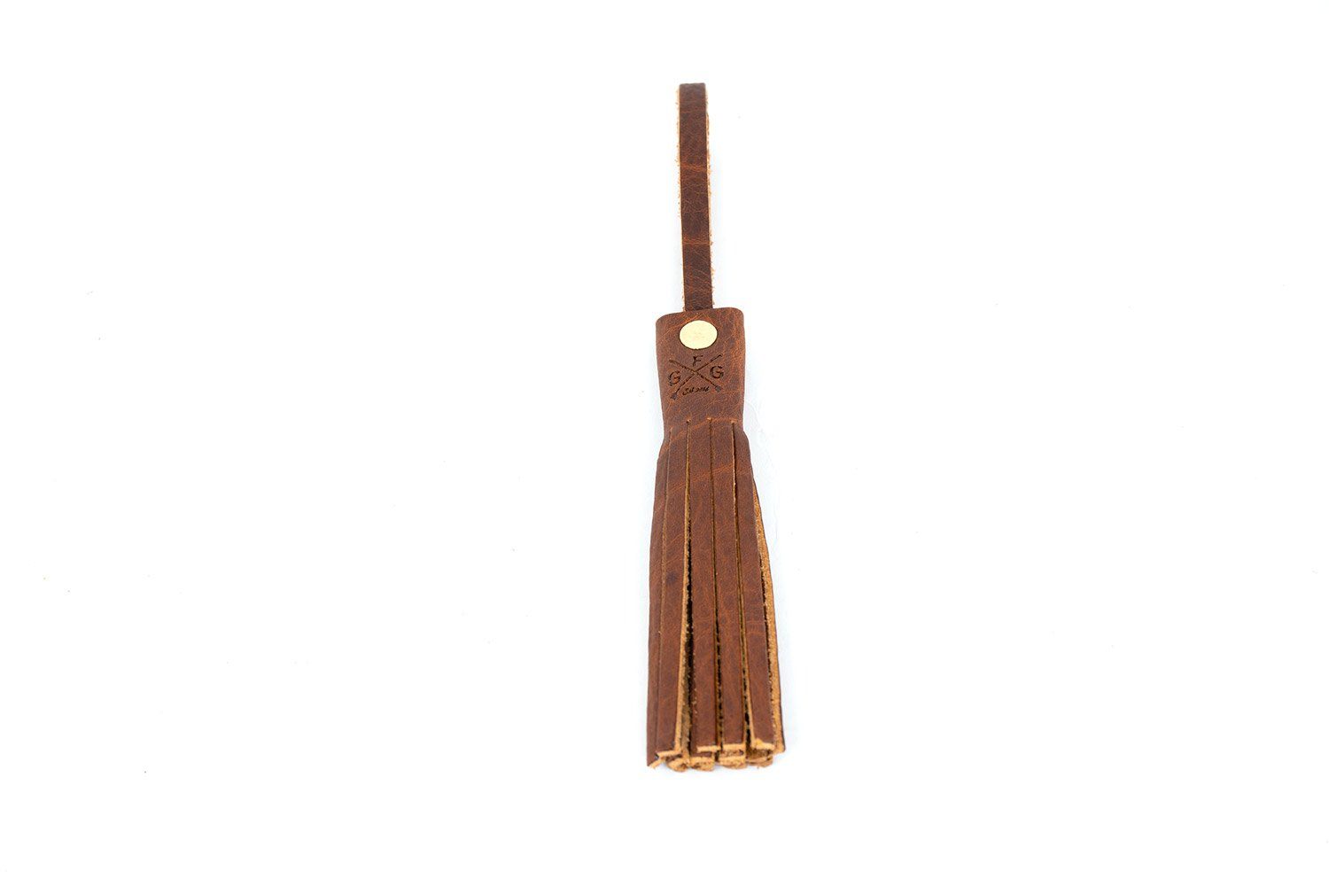 LEATHER TASSEL BAG CHARM - Go Forth Goods product image