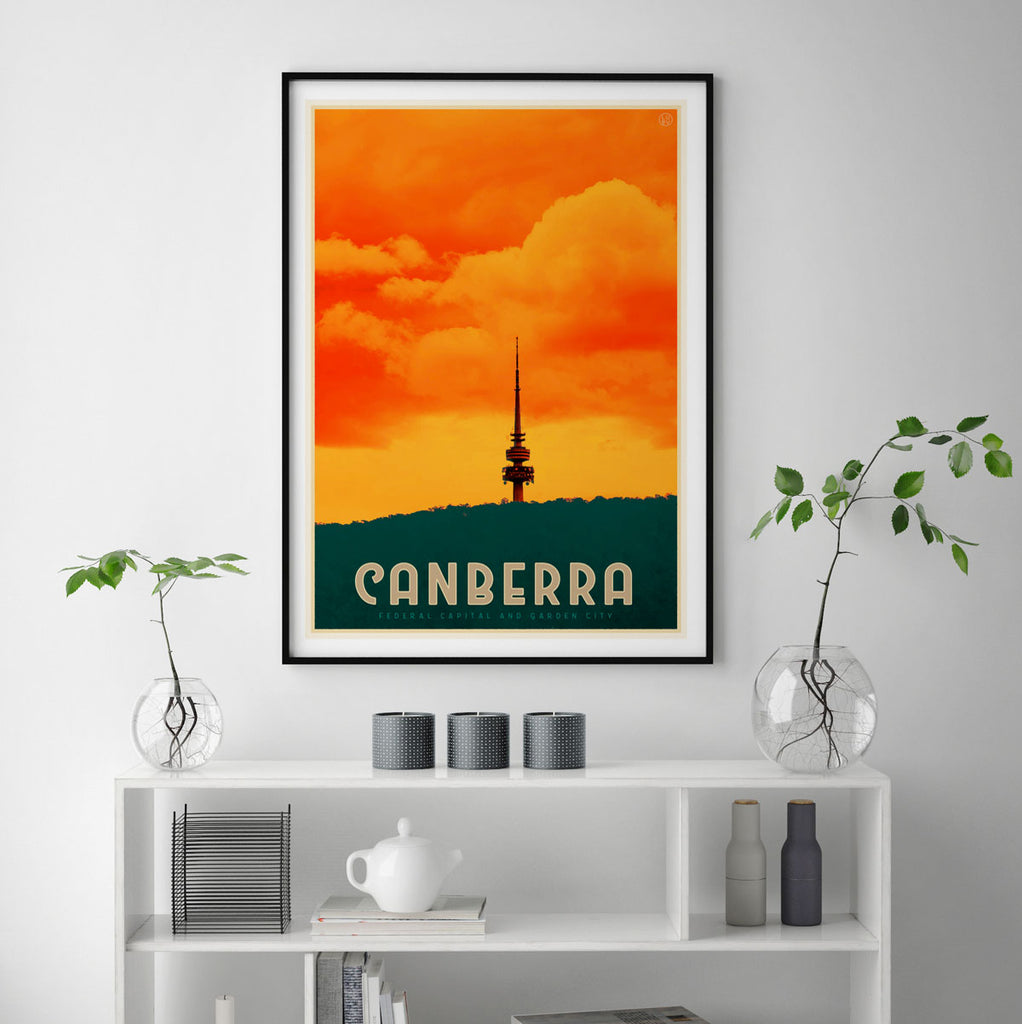 canberra travel poster