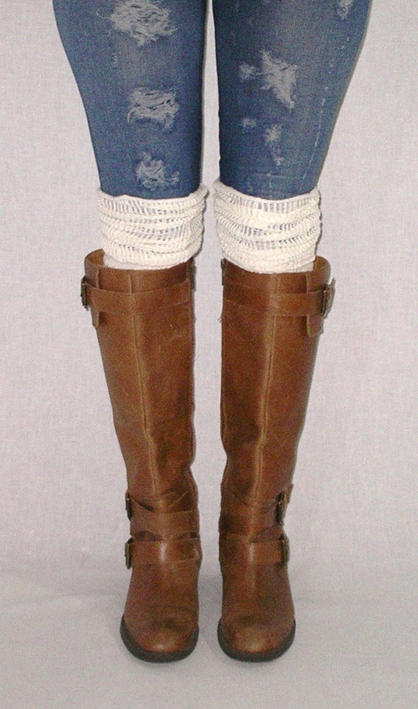 lace top boot socks