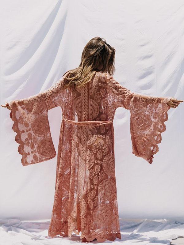 maxi length kimono