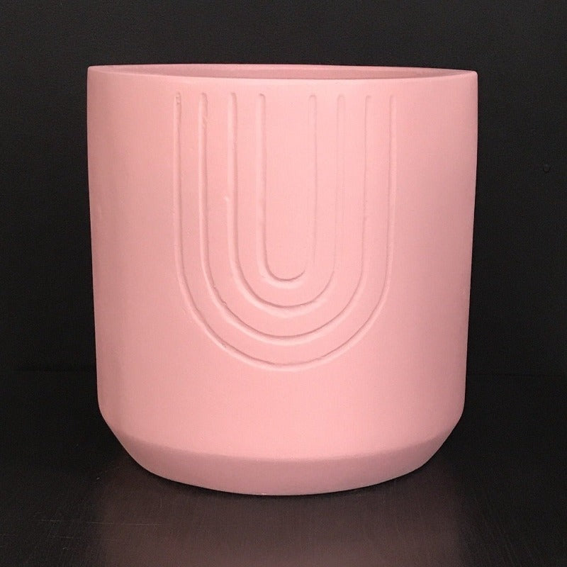 Concrete pot Pink Cylinder large – Legitamaterials