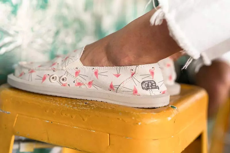 Sanuk Footwear 2021 | Airstream Embroidered Shoe Collaboration