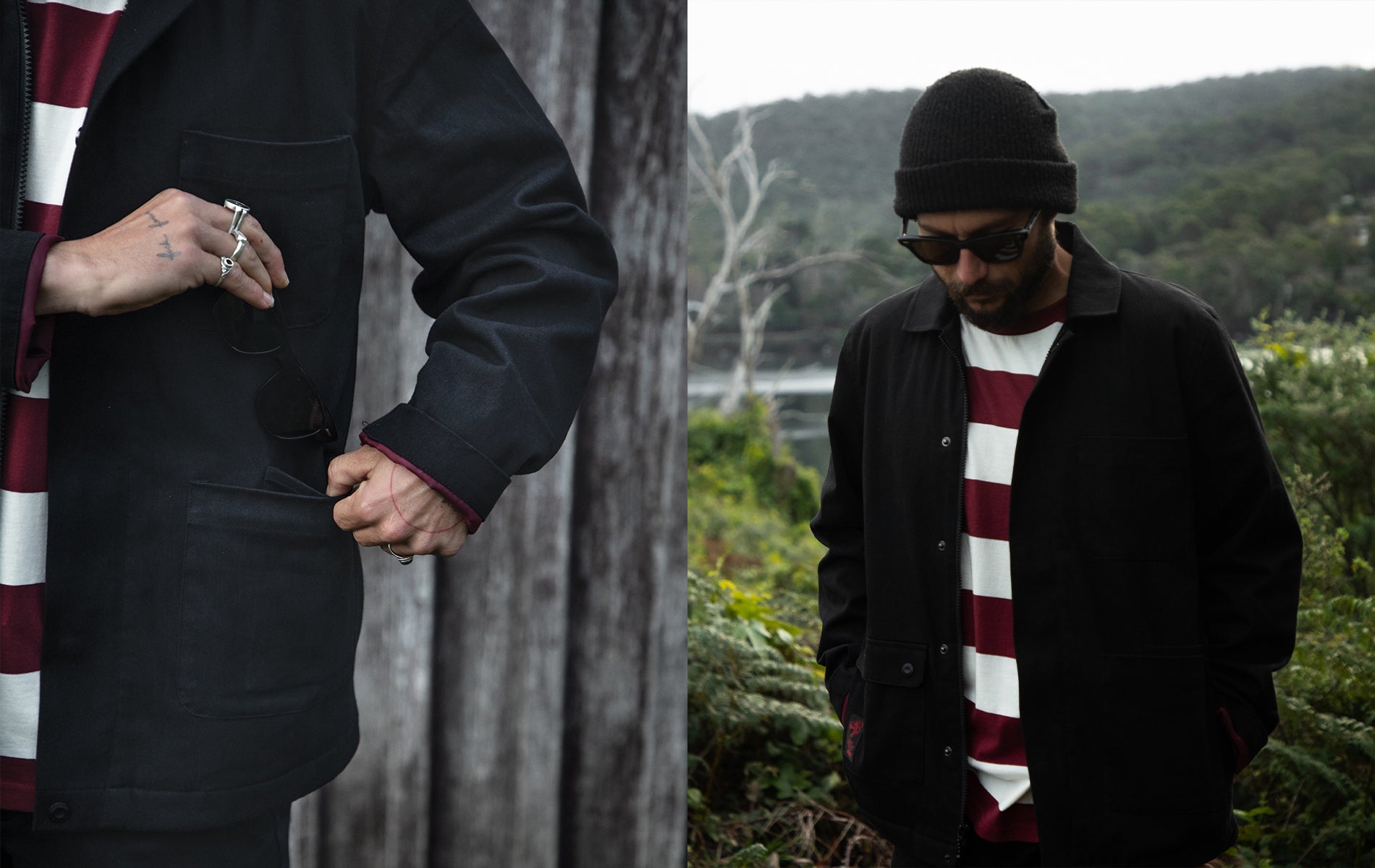 Globe Introducing The Dark Hollow Collection Dion Agius Worker Jacket