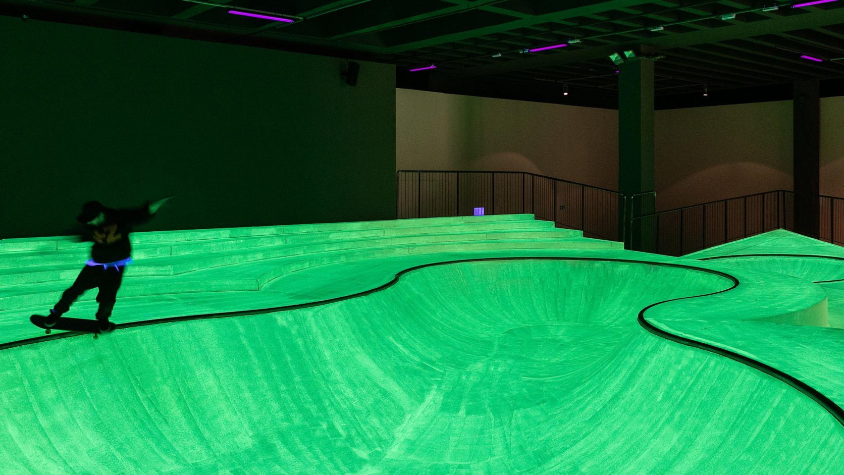 Glow-in-the-dark skatepark created inside Triennale Milano by Koo Jeong A