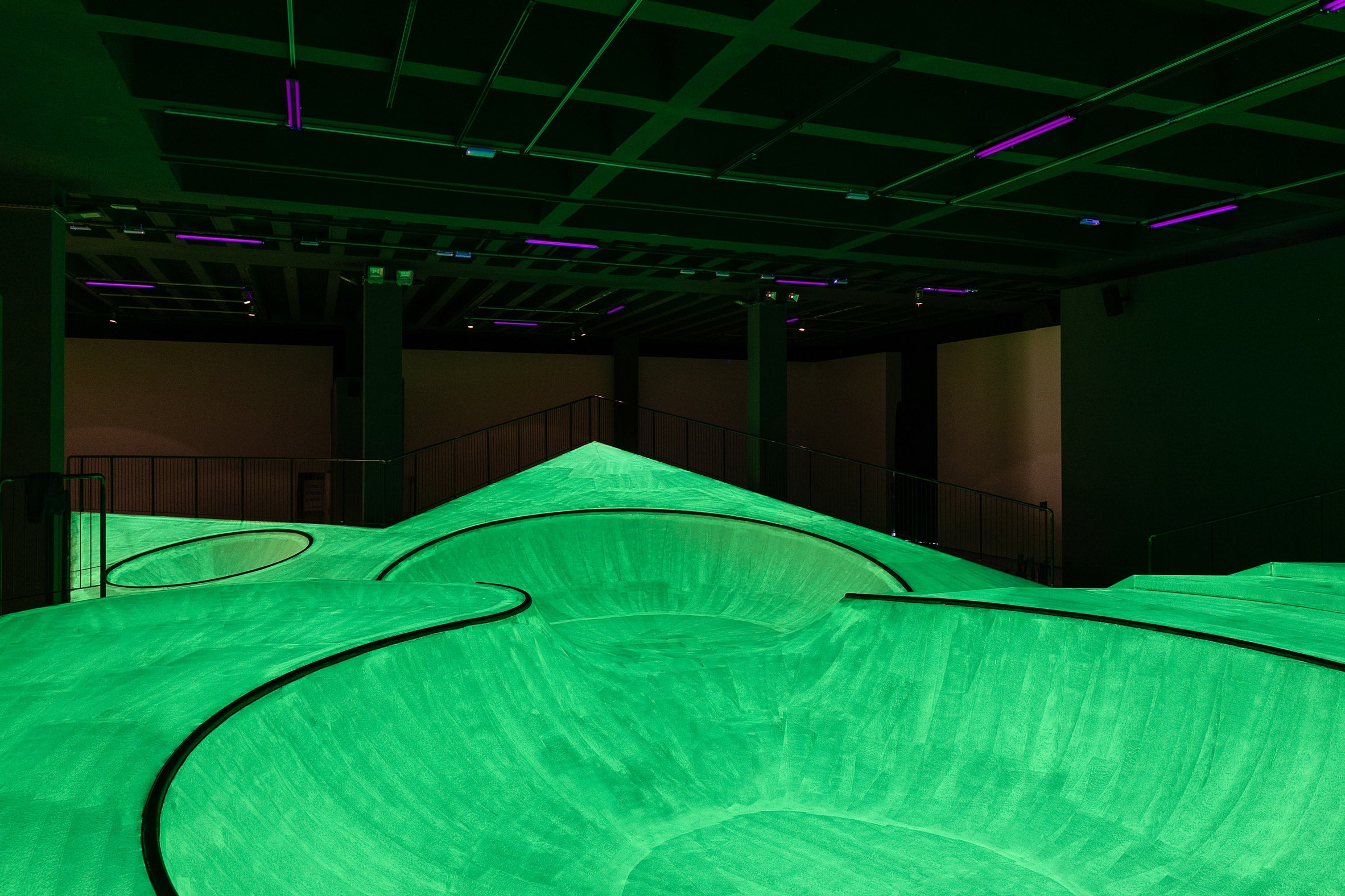 Glow-in-the-dark skatepark created inside Triennale Milano by Koo Jeong A