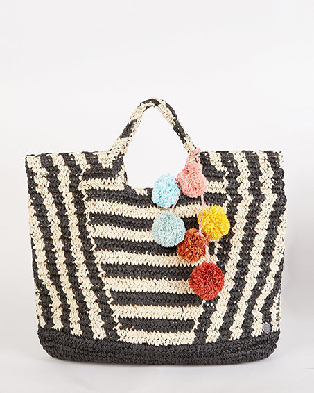 Talk To The Palm Straw Bag