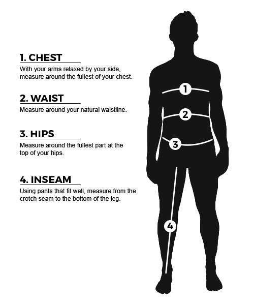 O'Neill Mens Size Chart