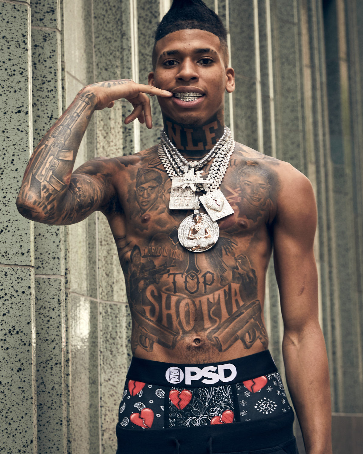 PSD Underwear NLE Choppa American Rapper Signature Collection Boxers –