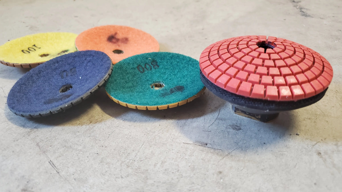 Diamond Sanding Pad Discs, ExpXT 5 Velcro Backed Electroplated