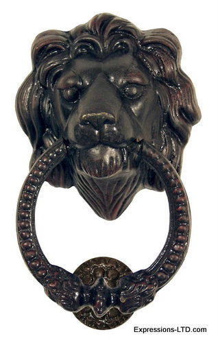 Leo Lion Door Knocker Oil Rubbed Bronze