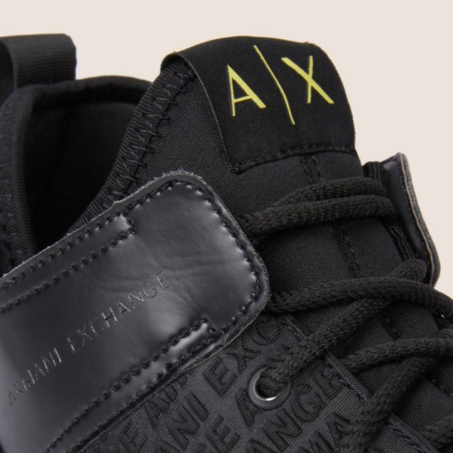 Armani Exchange Embossed Allover Logo Sneakers | Ignition For Men