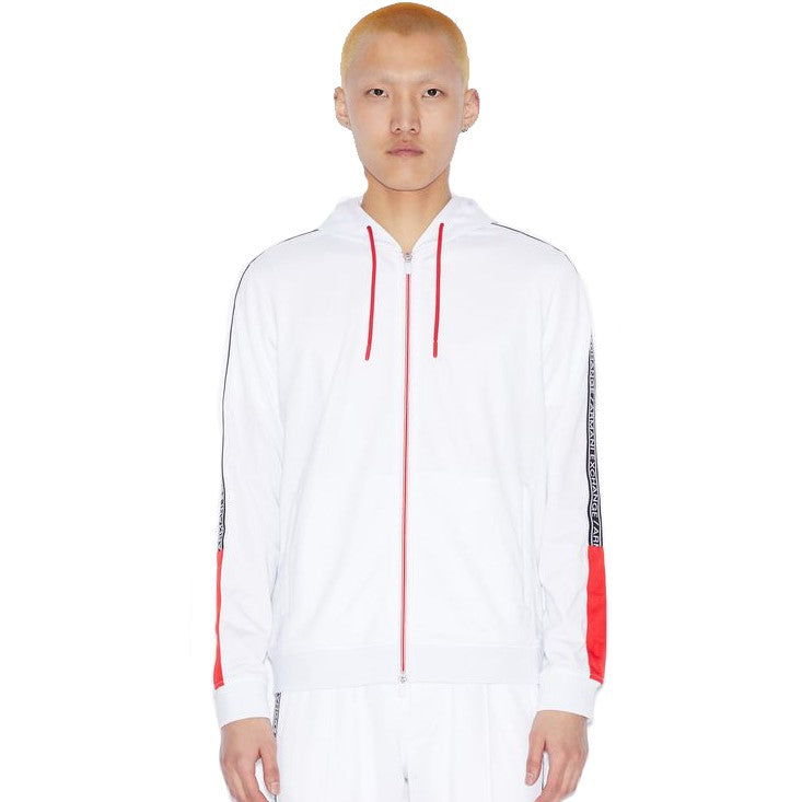 armani exchange white hoodie