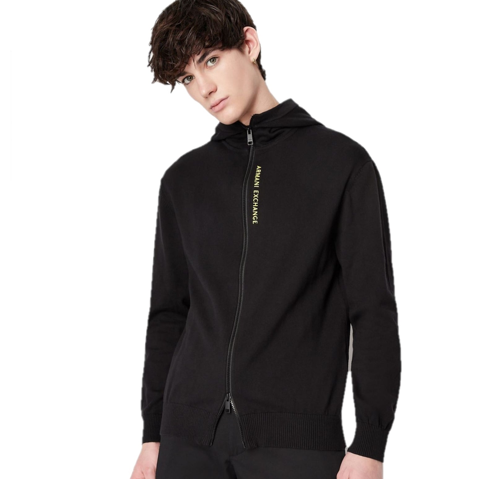 armani zip up sweater