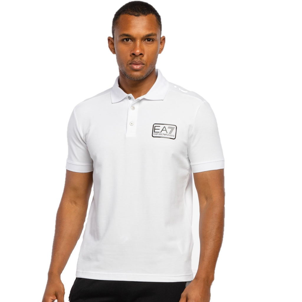 ea7 white polo shirt