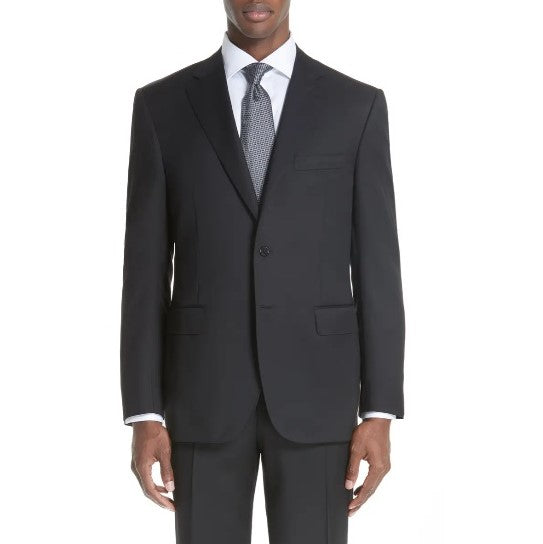 Canali Siena Contemporary Black Suit | Ignition For Men