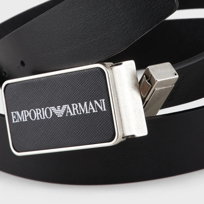 Emporio Armani Saffiano Belt | Ignition For Men