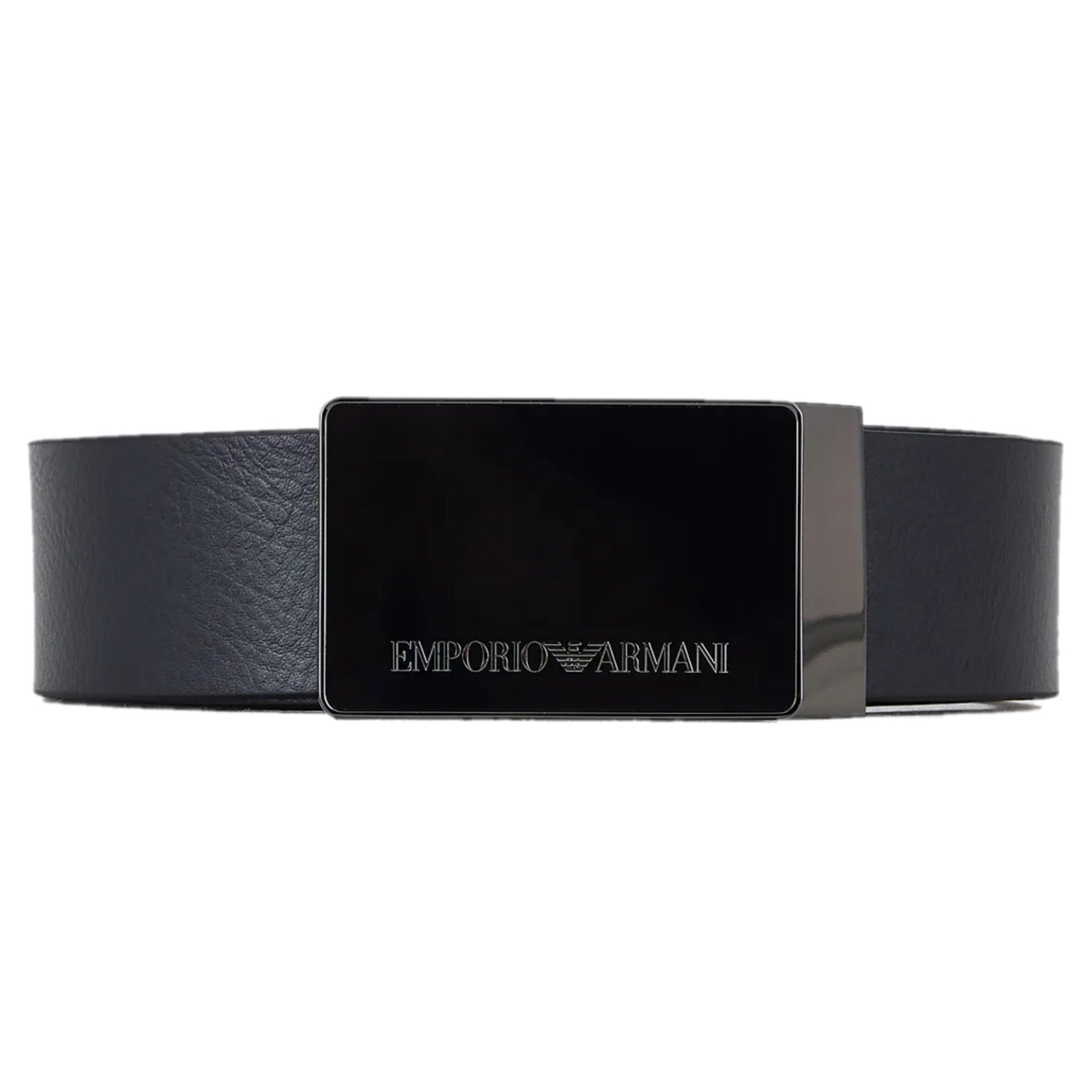 Emporio Armani Pebbled Leather Belt | Ignition For Men