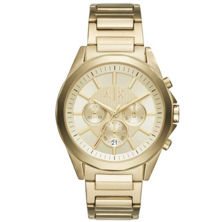 gold armani exchange watch