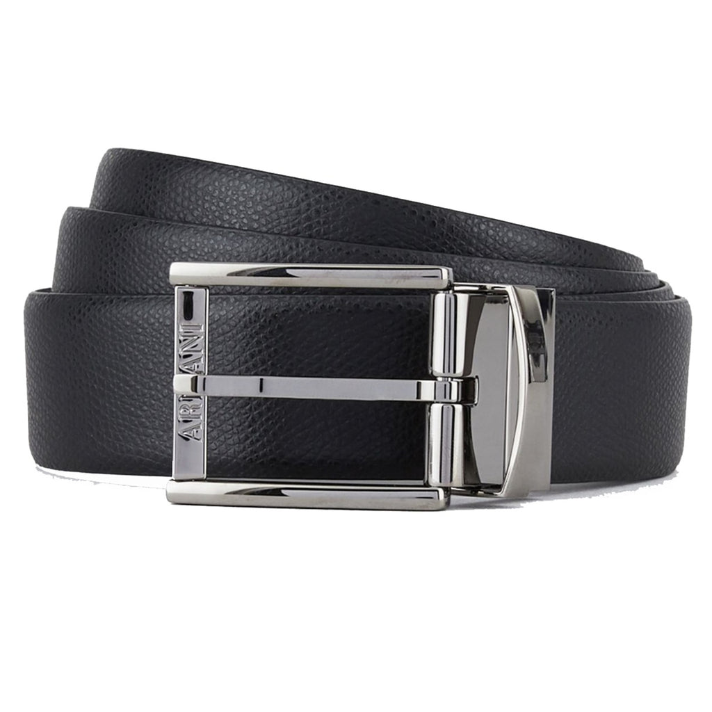 EA7 Emporio Armani Reversible Logo Belt Blue