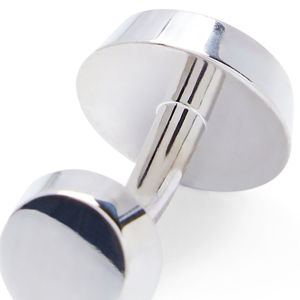 Boss monogram-pattern Square Cufflinks - Silver