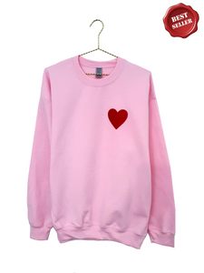 love heart sweatshirt