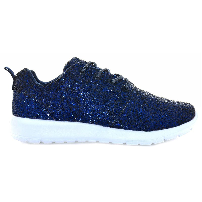 blue sparkly trainers