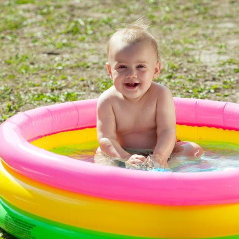 baby in a pool