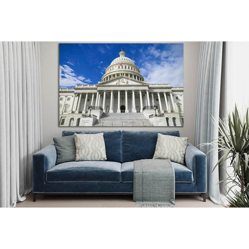 Capitol Building In Washington №SL1405 Ready to Hang Canvas Print