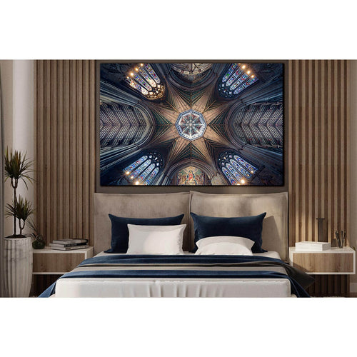 Ceiling Of Ely Cathedral №SL1366 Ready to Hang Canvas Print