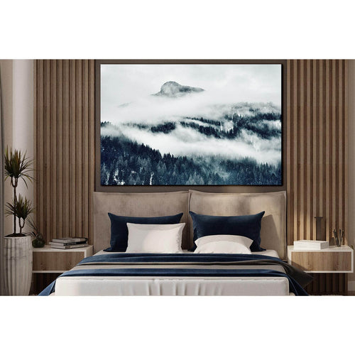 Mountains Covered With Clouds №SL1573 Ready to Hang Canvas Print