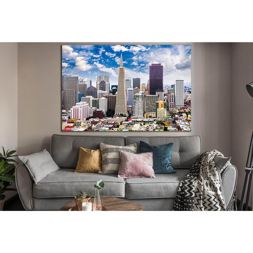 San Francisco Skyline №SL1458 Ready to Hang Canvas Print