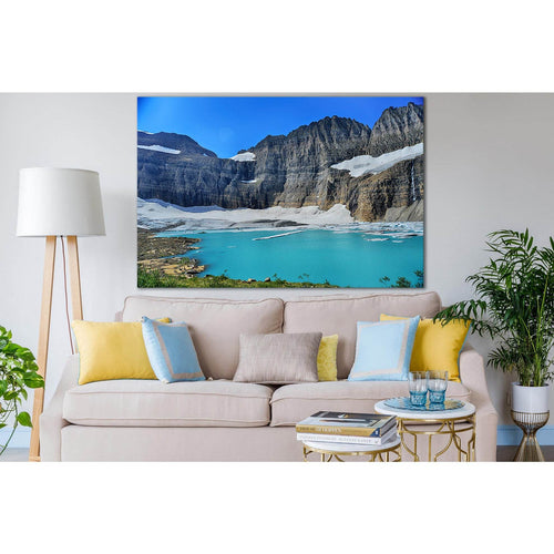 Grinnell Glacier Clear Blue Sky №SL1345 Ready to Hang Canvas Print