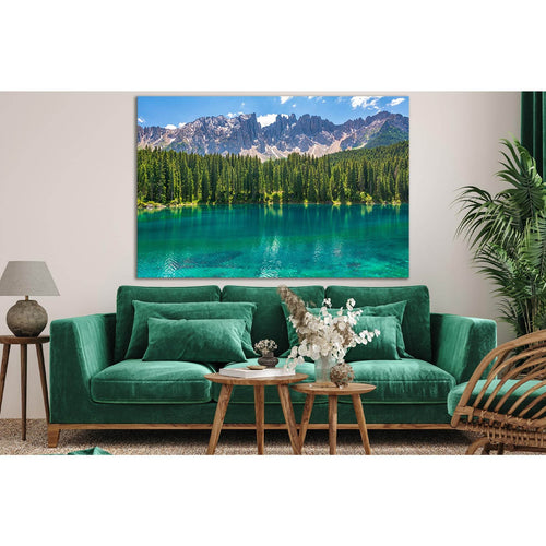 Italy Alps Mountain And Lake №SL1576 Ready to Hang Canvas Print