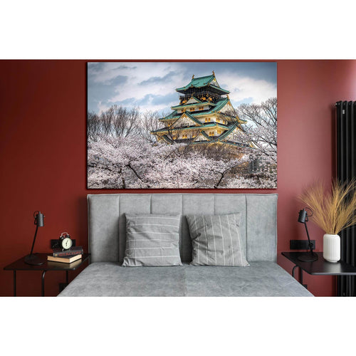 Japan Architecture And Spring №SL1364 Ready to Hang Canvas Print