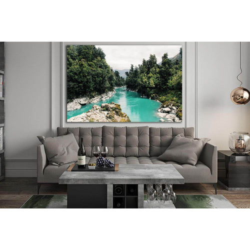 Scenic View Of Trees And River №SL1081 Ready to Hang Canvas Print