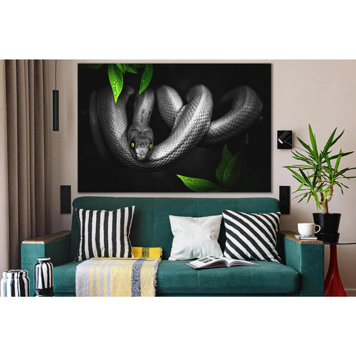 Snake With Green Eyes №SL1504 Ready to Hang Canvas Print