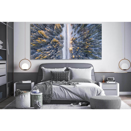 Morning Winter Forest №SL503 Ready to Hang Canvas Print