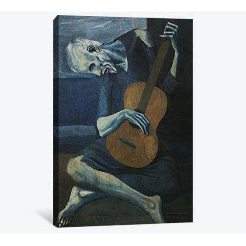 Pablo Picasso the old guitarist - Ready to Hang Canvas Print