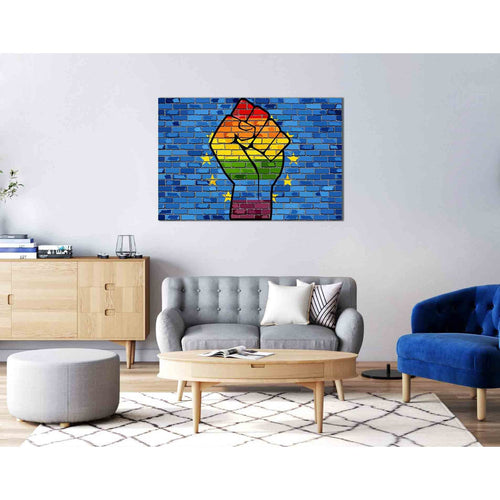 LGBT Protest №2144 Ready to Hang Canvas Print