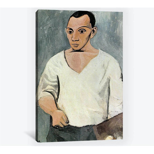 Pablo Picasso, Self-portrait with palette - Canvas print