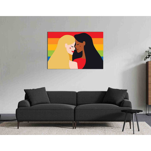 Lesbians, LGBT №2155 Ready to Hang Canvas Print