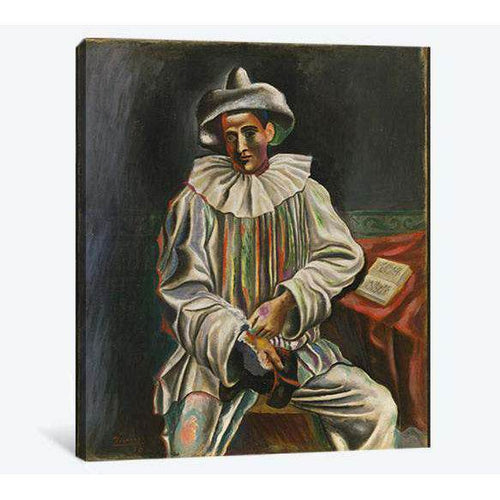 Pablo Picasso, Pierrot - Ready to Hang Canvas Print