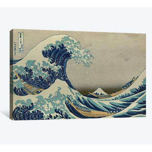 Katsushika Hokusai, The great wave off Kanagawa - Canvas print