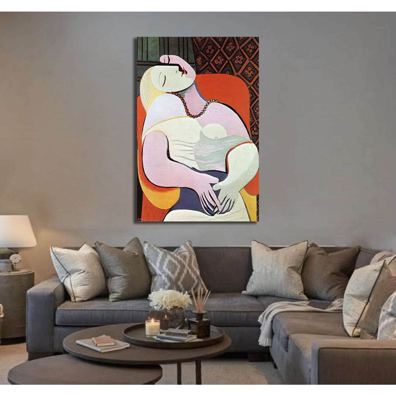 Pablo Picasso, Woman asleep in an armchair - Canvas print – Zellart ...