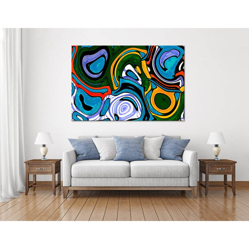 Bright Abstract №04325 Ready to Hang Canvas Print